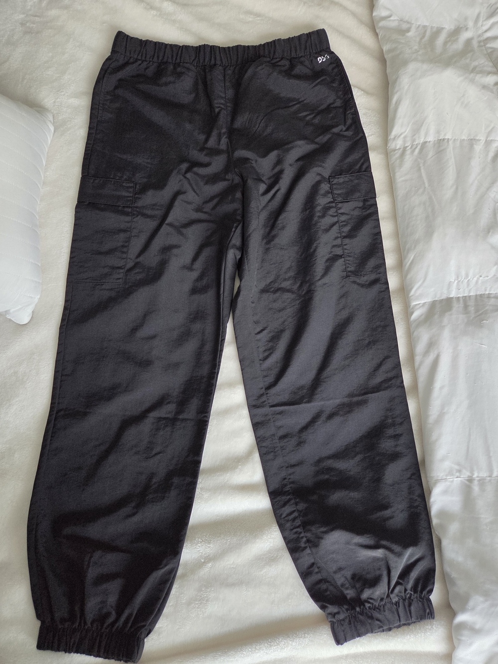 DSG Men's Black Cargo Joggers with Elastic Waist